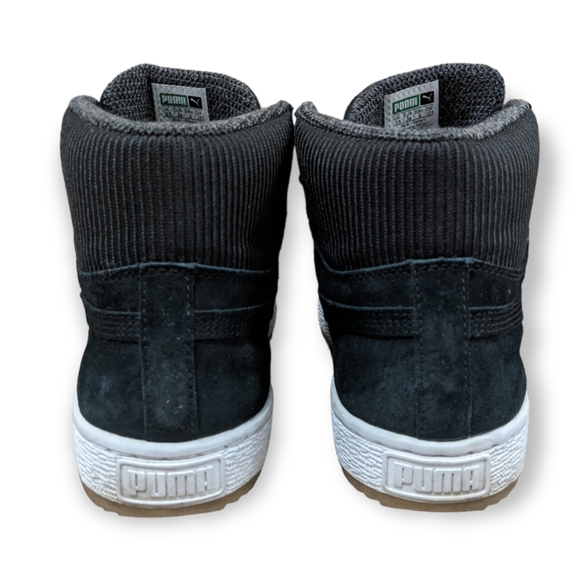 Puma Suede Winterized Lather Rugged Black Women’s Trainers, 6 - Picture 5 of 6